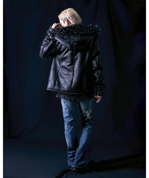 FUGA/フーガ』ファー付きムートンN2Bジャケット（ブルゾン）｜FUGA