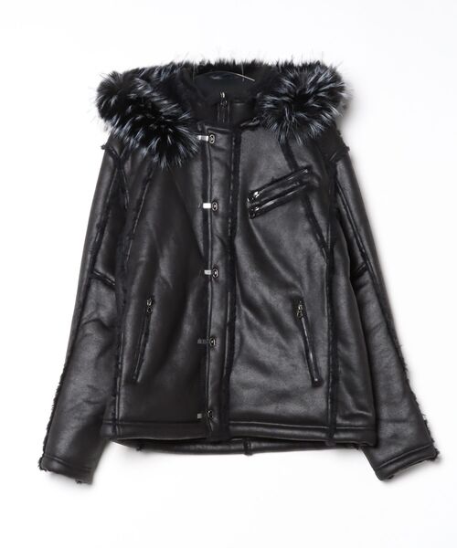 FUGA/フーガ』ファー付きムートンN2Bジャケット（ブルゾン）｜FUGA