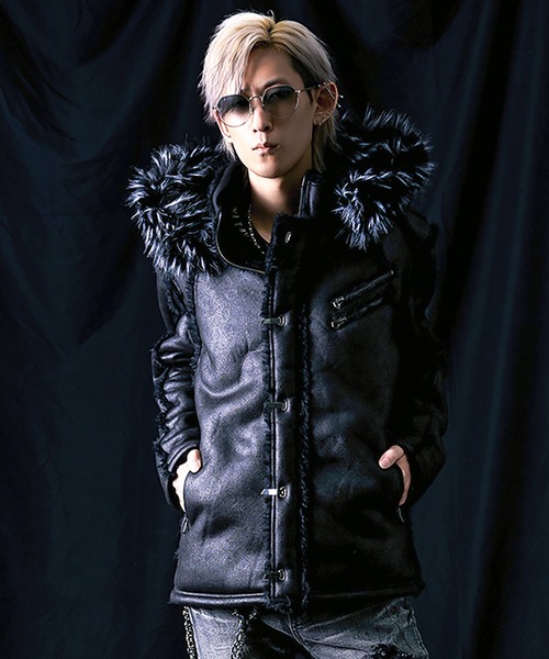 FUGA/フーガ』ファー付きムートンN2Bジャケット（ブルゾン）｜FUGA
