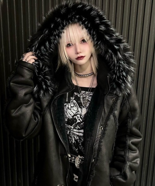 FUGA/フーガ』ファー付きムートンN2Bジャケット（ブルゾン）｜FUGA