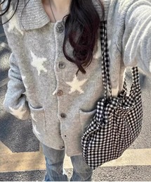 WEGO | WEGO/星柄ニットカーディガン/トップス(カーディガン/ボレロ)