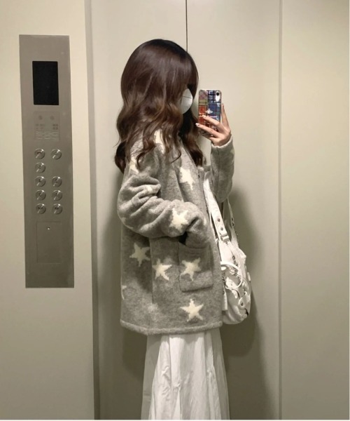 WEGO（ウィゴー）の「WEGO/星柄ニットカーディガン/トップス（カーディガン/ボレロ・レディース・その他1・MEDIUM/LARGE）」の16枚目の写真