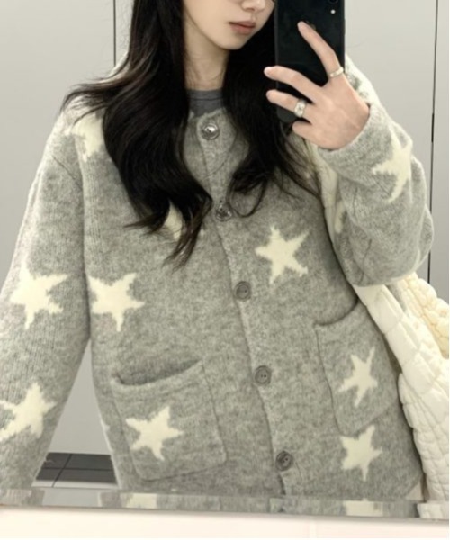 WEGO（ウィゴー）の「WEGO/星柄ニットカーディガン/トップス（カーディガン/ボレロ・レディース・その他1・MEDIUM/LARGE）」の18枚目の写真