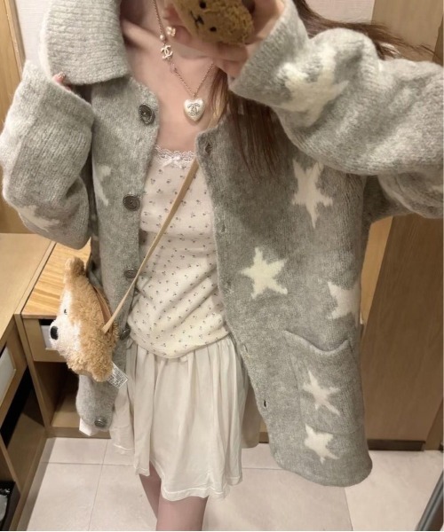 WEGO（ウィゴー）の「WEGO/星柄ニットカーディガン/トップス（カーディガン/ボレロ・レディース・その他1・MEDIUM/LARGE）」の21枚目の写真