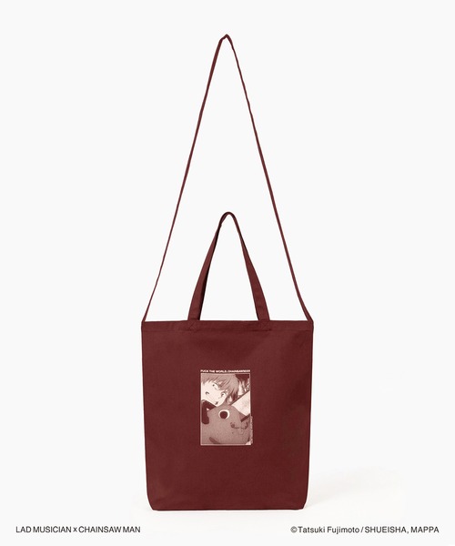 LAD MUSICIAN（ラッドミュージシャン）の「LAD MUSICIAN / CHAINSAW MAN TOTE BAG（トートバッグ・メンズ・ブラック/チャコール/ボルドー・FREE）」の10枚目の写真