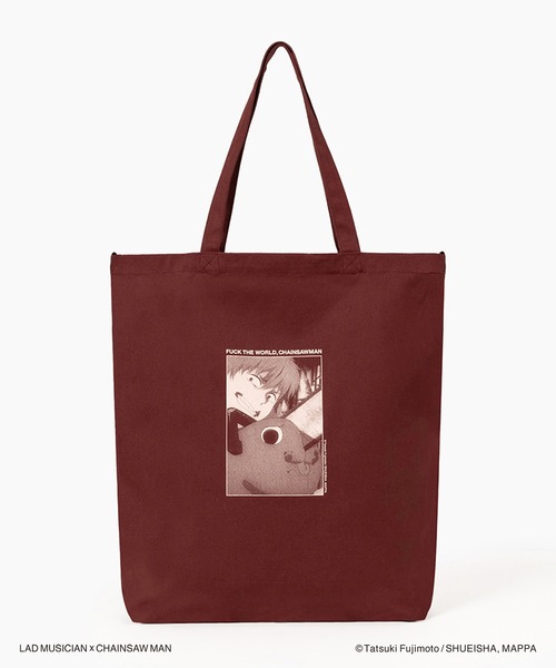 LAD MUSICIAN（ラッドミュージシャン）の「LAD MUSICIAN / CHAINSAW MAN TOTE BAG（トートバッグ・メンズ・ブラック/チャコール/ボルドー・FREE）」の12枚目の写真