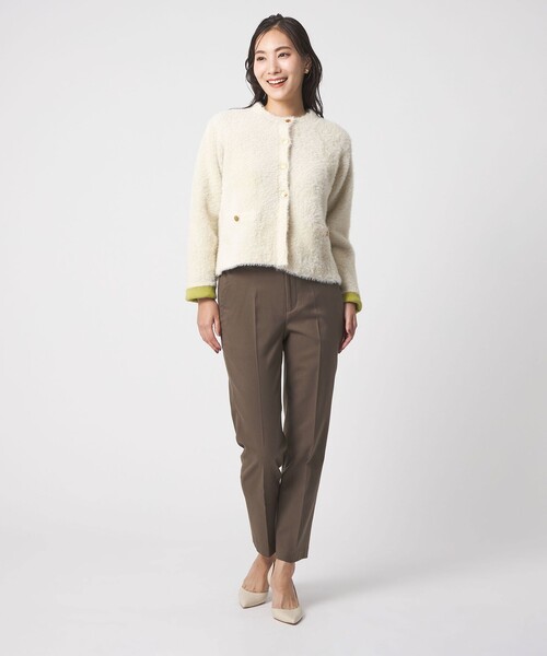 A DAY IN THE LIFE UNITED ARROWS(アデイインザライフユナイテッドアローズ)の「ウラキモウ テーパードパンツ ‐ウォッシャブル‐<A DAY IN THE LIFE>(その他パンツ・レディース・モカ/グレー系/オフホワイト/ブラック・38/40/36)」の20枚目の写真
