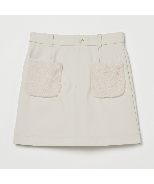 セール】【VIVA HEART/GOLF】ファーポケット 台形ミニスカート