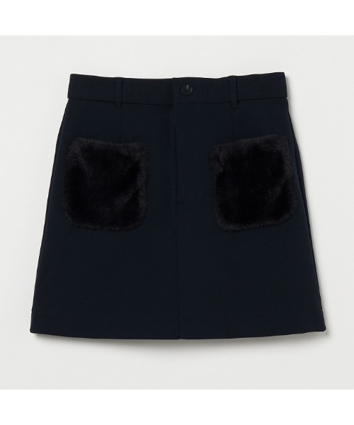セール】【VIVA HEART/GOLF】ファーポケット 台形ミニスカート