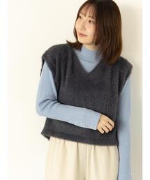 Te chichi TERRASSE | シャギーVネックベスト(ニット/セーター)