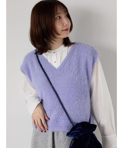 taki 様　MIESROHE シャギーニットチェックベスト MIESROHE/シャギーベスト taki 様 MIESROHE シャギーニットチェック