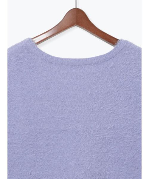 Te chichi TERRASSE（テチチテラス）の「シャギーVネックベスト（ニット/セーター・レディース・チャコールグレー/ピンク/パープル/モカ・F）」の8枚目の写真