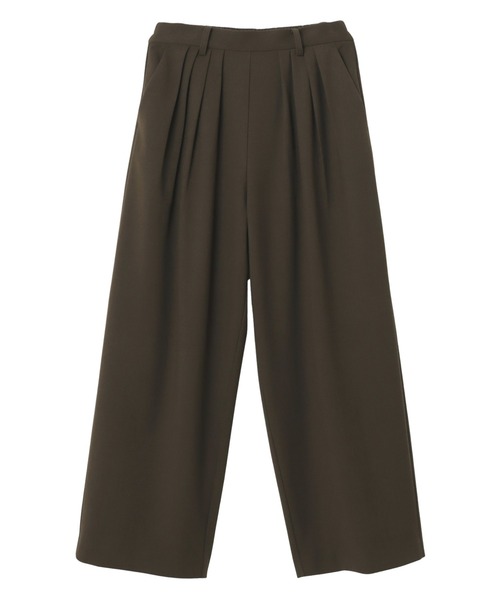 セール】ウール混タックワイドパンツ（スラックス）｜evernavy（エバー