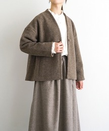 オオカミとシロクマのヴィーカ（ノーカラージャケット）｜オオカミと