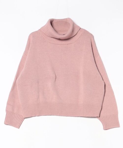 VIBGYOR(ヴィブジョー)の「【豊富なカラー展開】オフタートルネックニット(BL)(ニット/セーター・メンズ・ブラック/ベージュ/ピンク・FREE)」の3枚目の写真