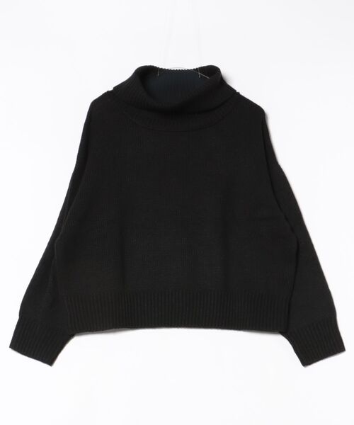 VIBGYOR(ヴィブジョー)の「【豊富なカラー展開】オフタートルネックニット(BL)(ニット/セーター・メンズ・ブラック/ベージュ/ピンク・FREE)」の1枚目の写真