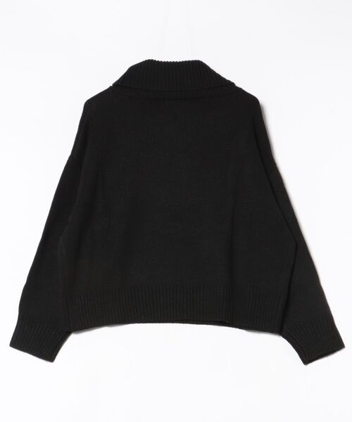 VIBGYOR(ヴィブジョー)の「【豊富なカラー展開】オフタートルネックニット(BL)(ニット/セーター・メンズ・ブラック/ベージュ/ピンク・FREE)」の4枚目の写真