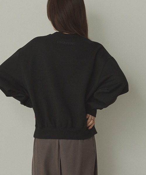 hunch(ハンチ)の「裏起毛 ミニロゴスウェット(スウェット・レディース・ブラック/オートミール/チャコール・FREE)」の10枚目の写真