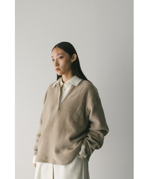 STYLEMIXER ラガーニットトップ M GRY スタイルミキサー ラガーニットトップ｜STYLEMIXER（スタイルミキサー）公式通販サイト