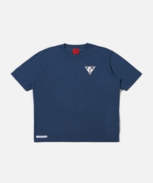 Universal Works（ユニバーサルワークス）の「Topologie X Universal Works Print Tee / Navy（Tシャツ/カットソー）」