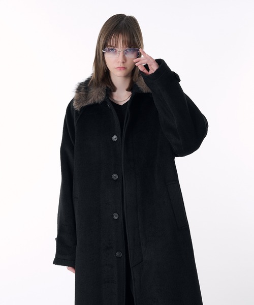 SELLE GLANT(セレグランテ)の「3WAY DESIGN STAND COLLAR COAT/3WAYデザインステンカラーコート(ステンカラーコート・メンズ・ブラック系/ダークブラウン系/ブラック・SMALL/MEDIUM/LARGE/X-LARGE)」の10枚目の写真