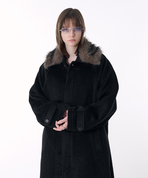 SELLE GLANT(セレグランテ)の「3WAY DESIGN STAND COLLAR COAT/3WAYデザインステンカラーコート(ステンカラーコート・メンズ・ブラック系/ダークブラウン系/ブラック・SMALL/MEDIUM/LARGE/X-LARGE)」の11枚目の写真