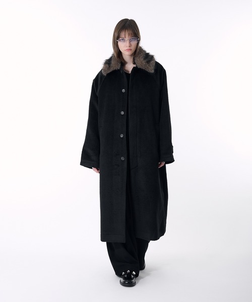 SELLE GLANT(セレグランテ)の「3WAY DESIGN STAND COLLAR COAT/3WAYデザインステンカラーコート(ステンカラーコート・メンズ・ブラック系/ダークブラウン系/ブラック・SMALL/MEDIUM/LARGE/X-LARGE)」の19枚目の写真