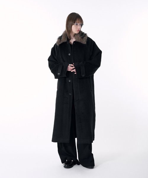 SELLE GLANT(セレグランテ)の「3WAY DESIGN STAND COLLAR COAT/3WAYデザインステンカラーコート(ステンカラーコート・メンズ・ブラック系/ダークブラウン系/ブラック・SMALL/MEDIUM/LARGE/X-LARGE)」の20枚目の写真
