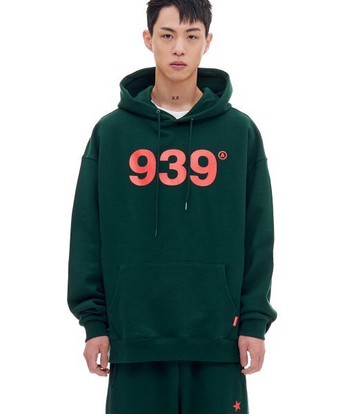セール】939 LOGO HOOD(DEEP GREEN)（パーカー）｜ARCHIVE BOLD