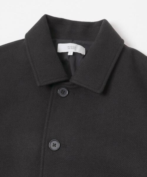 URBAN RESEARCH ROSSO MEN（アーバンリサーチロッソメン）の「『XLサイズあり』light meltonステンカラーコート（ステンカラーコート・メンズ・ブラック/チャコールグレー/ネイビー/ブラウン・LARGE/X-LARGE/MEDIUM）」の15枚目の写真