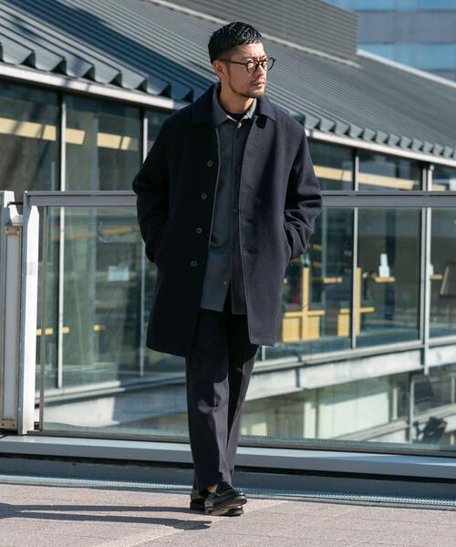 URBAN RESEARCH ROSSO MEN（アーバンリサーチロッソメン）の「『XLサイズあり』light meltonステンカラーコート（ステンカラーコート・メンズ・ブラック/チャコールグレー/ネイビー/ブラウン・LARGE/X-LARGE/MEDIUM）」の19枚目の写真