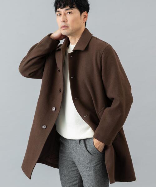 URBAN RESEARCH ROSSO MEN(アーバンリサーチロッソメン)の「『XLサイズあり』light meltonステンカラーコート(ステンカラーコート・メンズ・ブラック/チャコールグレー/ネイビー/ブラウン・LARGE/X-LARGE/MEDIUM)」の7枚目の写真
