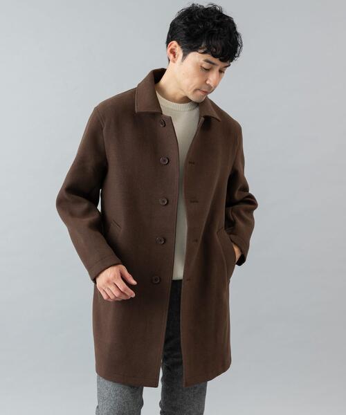 URBAN RESEARCH ROSSO MEN(アーバンリサーチロッソメン)の「『XLサイズあり』light meltonステンカラーコート(ステンカラーコート・メンズ・ブラック/チャコールグレー/ネイビー/ブラウン・LARGE/X-LARGE/MEDIUM)」の8枚目の写真