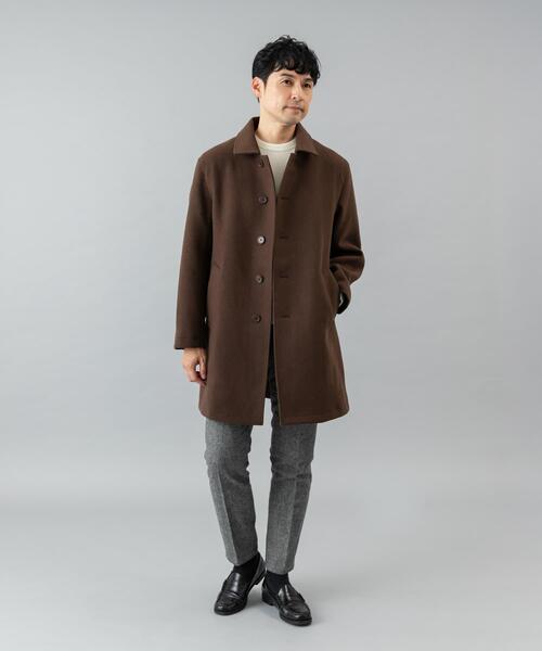URBAN RESEARCH ROSSO MEN(アーバンリサーチロッソメン)の「『XLサイズあり』light meltonステンカラーコート(ステンカラーコート・メンズ・ブラック/チャコールグレー/ネイビー/ブラウン・LARGE/X-LARGE/MEDIUM)」の9枚目の写真