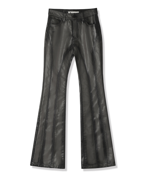 AVANDRESS(アバンドレス )の「Art Leather Thin Bootscut Pants Damage BLACK(その他パンツ・レディース・ブラック・SMALL/MEDIUM/LARGE)」の2枚目の写真