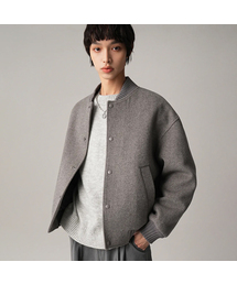 Aube Wool Handmade Blouson GREY