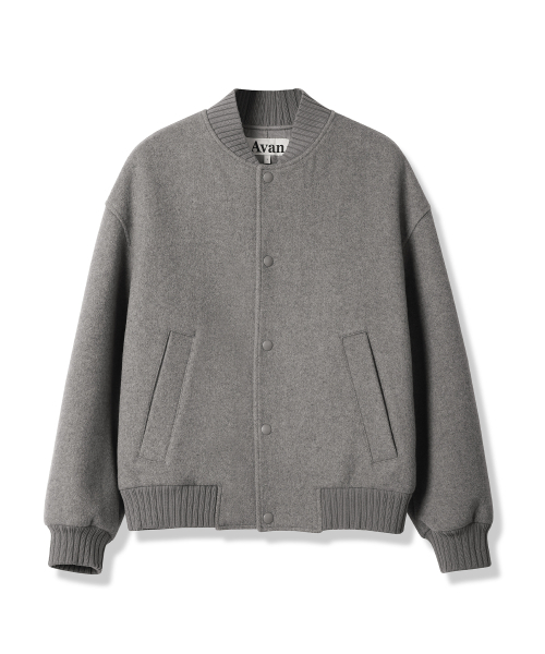 AVANDRESS(アバンドレス )の「Aube Wool Handmade Blouson GREY(ブルゾン・メンズ・ライトグレー・MEDIUM/LARGE)」の4枚目の写真
