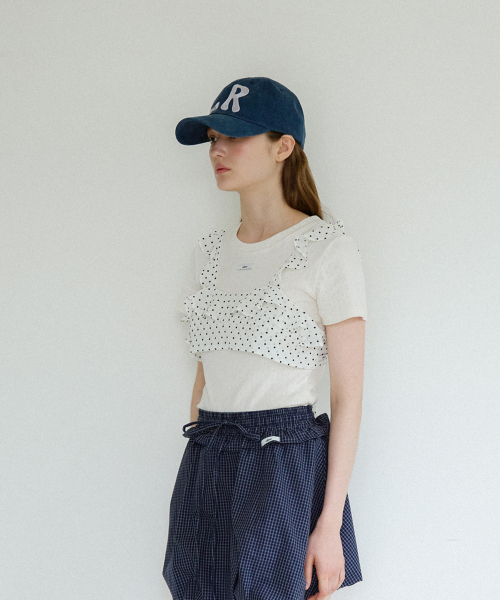 LETERIE(レテリー)の「DOT SEE-THROUGH BUSTIER_IVORY(Tシャツ/カットソー・レディース・アイボリー・FREE)」の3枚目の写真