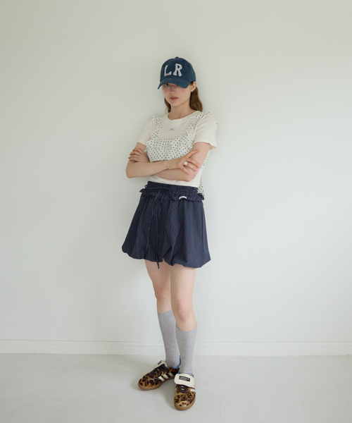 LETERIE(レテリー)の「DOT SEE-THROUGH BUSTIER_IVORY(Tシャツ/カットソー・レディース・アイボリー・FREE)」の4枚目の写真