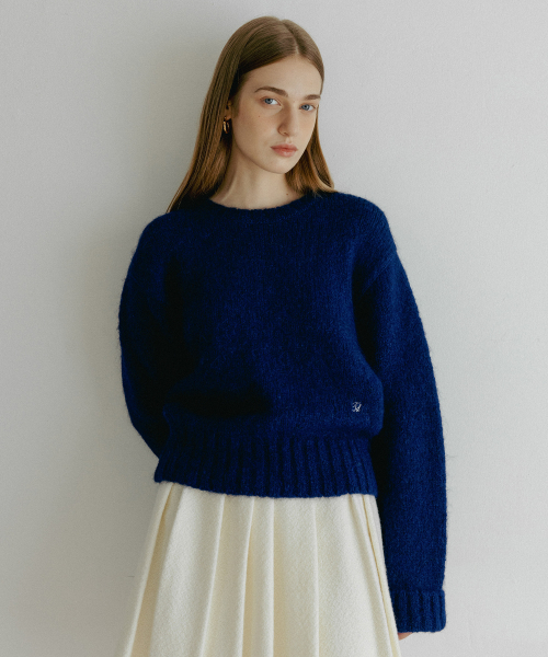 TTUDEMENT(トュードメント)の「ALPACA ROUND PULLOVER BLUE(ニット/セーター・レディース・その他・FREE)」の3枚目の写真