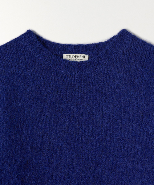 TTUDEMENT(トュードメント)の「ALPACA ROUND PULLOVER BLUE(ニット/セーター・レディース・その他・FREE)」の6枚目の写真