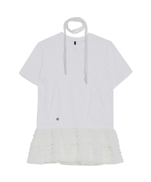 Layered Frill T-Shirt (FL-167_White)