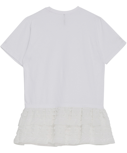 FLAREUP(フレアアップ)の「Layered Frill T-Shirt (FL-167_White)(Tシャツ/カットソー・レディース・ホワイト・OS)」の22枚目の写真