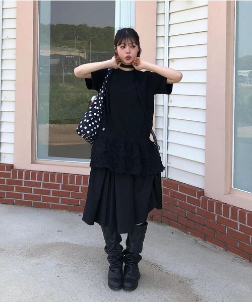 FLAREUP(フレアアップ)の「Layered Frill T-Shirt (FL-167_White)(Tシャツ/カットソー・レディース・ホワイト・OS)」の14枚目の写真