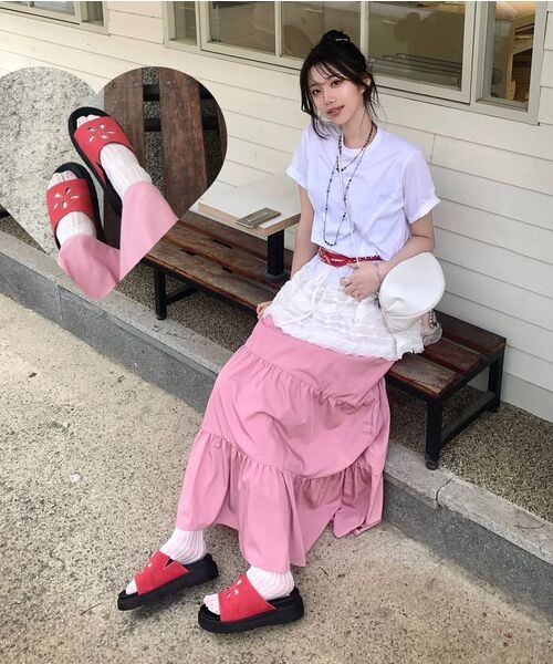 FLAREUP(フレアアップ)の「Layered Frill T-Shirt (FL-167_White)(Tシャツ/カットソー・レディース・ホワイト・OS)」の18枚目の写真