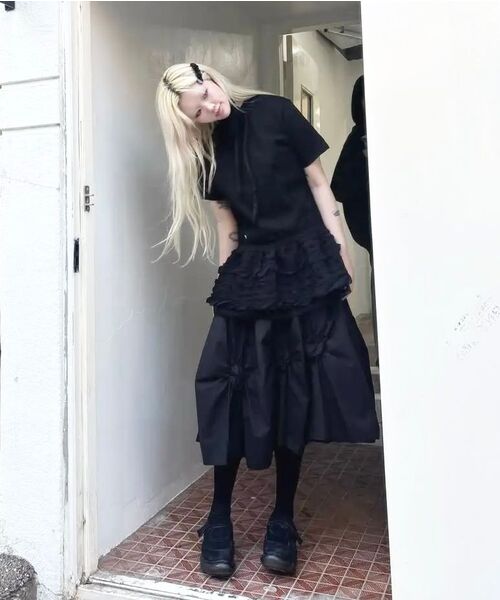 FLAREUP(フレアアップ)の「Layered Frill T-Shirt (FL-167_White)(Tシャツ/カットソー・レディース・ホワイト・OS)」の11枚目の写真
