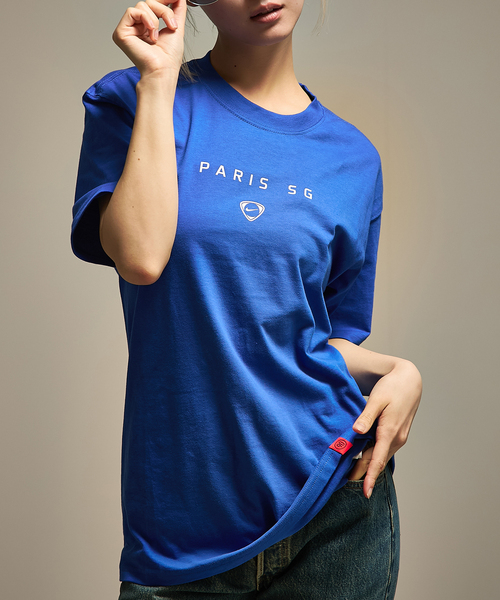 NIKE(ナイキ)の「【NIKE / ナイキ】PSG M NK T90 WRDMARK TEE HV4905- 480(Tシャツ/カットソー・メンズ・ネイビー・SMALL/MEDIUM/LARGE/X-LARGE/XX-LARGE)」の1枚目の写真