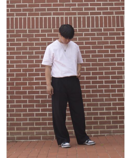 MUSINSA STANDARD（ムシンサスタンダード）の「フォンテ ワンタック ワイド コージ スラックス [ブラック]（スラックス・メンズ・その他・40/38/42/36/34/32/30/26/28）」の8枚目の写真