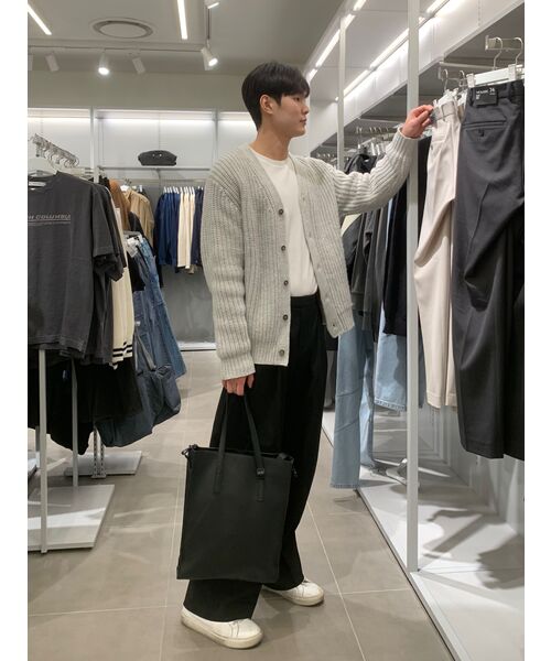 MUSINSA STANDARD（ムシンサスタンダード）の「フォンテ ワンタック ワイド コージ スラックス [ブラック]（スラックス・メンズ・その他・40/38/42/36/34/32/30/26/28）」の13枚目の写真