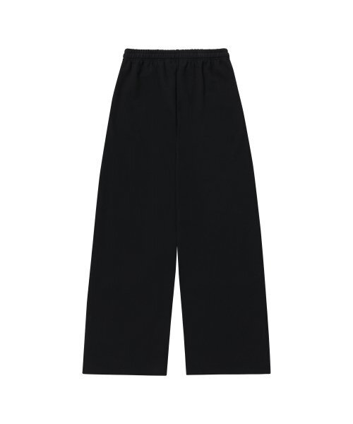 WOOALONG（ウアロン）の「（起毛）Signature relax wide pants - BLACK（スウェットパンツ・レディース・ブラック・SMALL/MEDIUM/LARGE）」の3枚目の写真